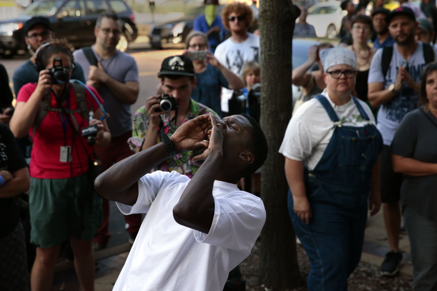 Protesters target downtown Clayton after Galleria arrests